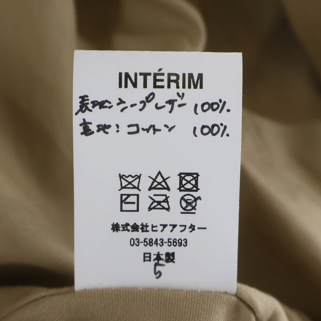 INTERIM(インテリム) SHEEPSKIN REVERSIBLE LEATHER JACKET シープスキン リバーシブル レザージャケット ブラック