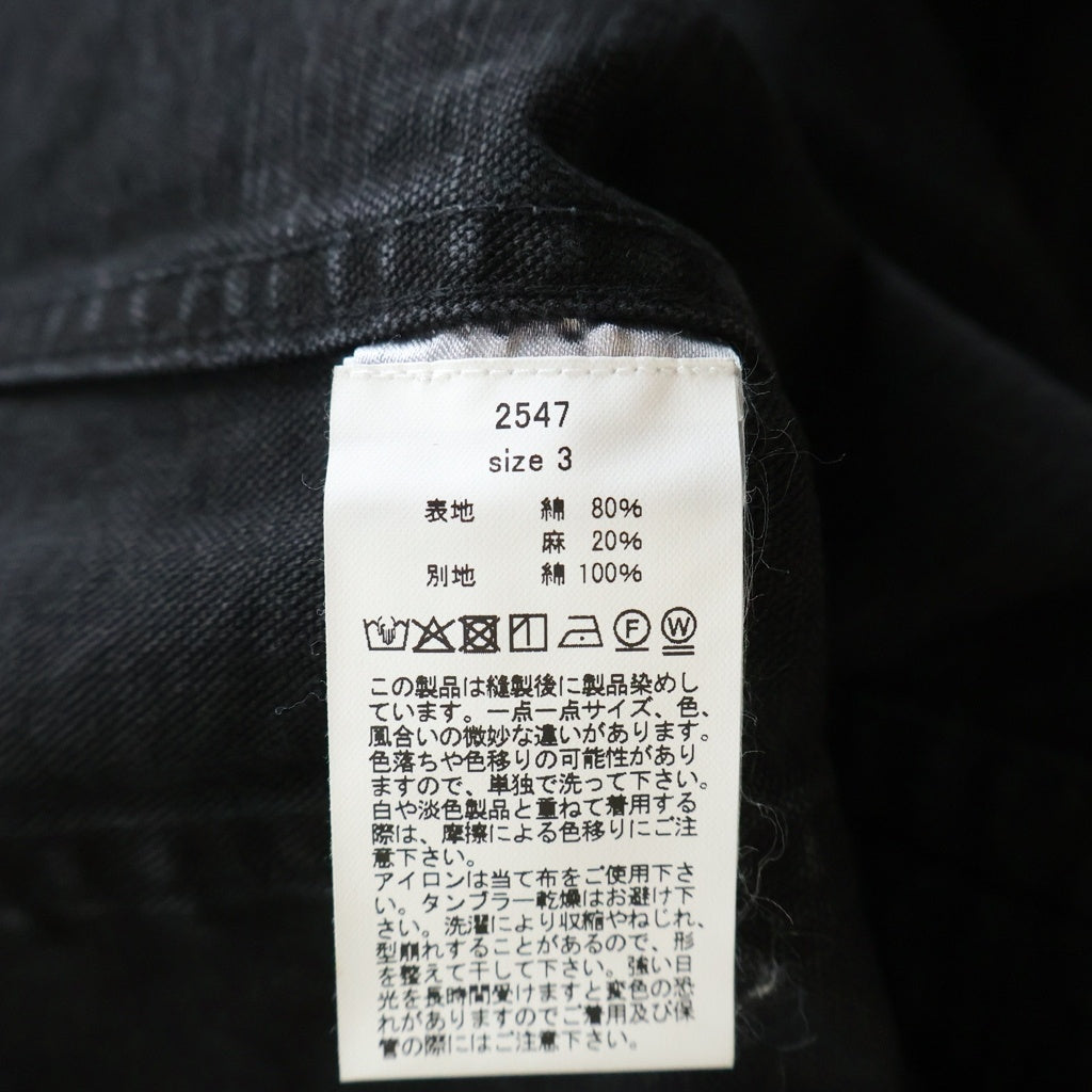 NO BRAND(ノーブランド) Gurank グランク CH hunting JK コットンヘンプ ハンティング ジャケット コート ブラック 2547