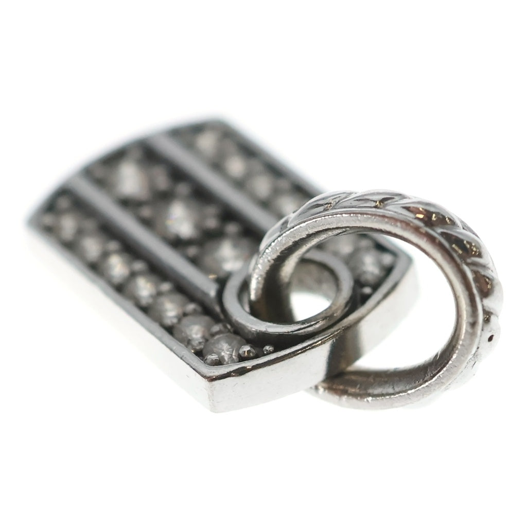 SJX(エスジェイエックス) DIAMOND TAG CHARM (S) 18KWG ダイヤモンド タグチャーム ホワイトゴールド ペンダントトップ