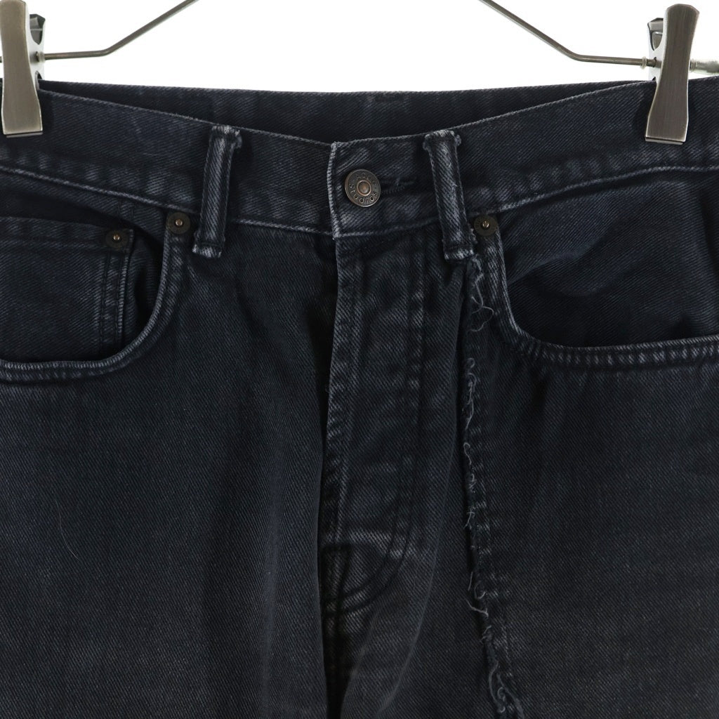 Acne Studios(アクネ ストゥディオズ) 1992 Crossroads Patchwork Regular Fit Jeans パッチワーク レギュラーフィット ブーツカット デニムパンツ ブラック B00289