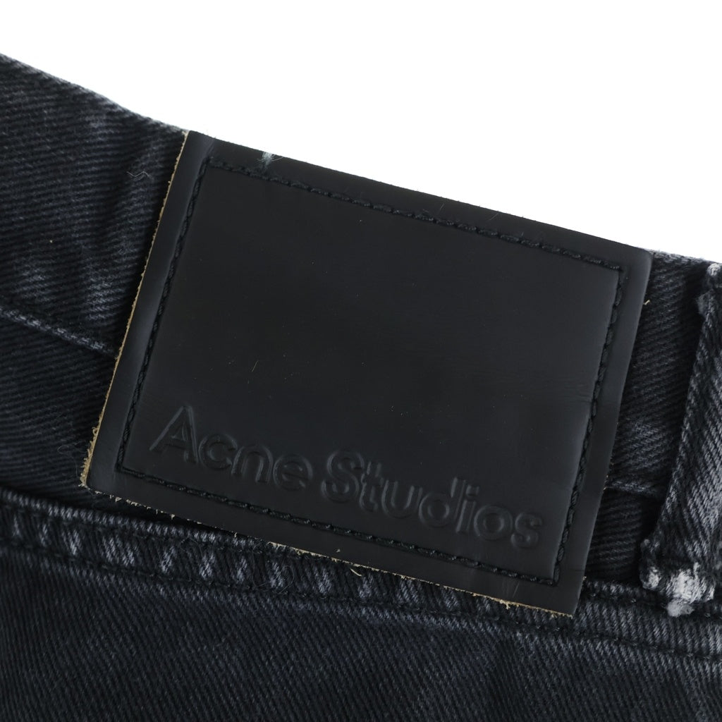 Acne Studios(アクネ ストゥディオズ) 1992 Crossroads Patchwork Regular Fit Jeans パッチワーク レギュラーフィット ブーツカット デニムパンツ ブラック B00289