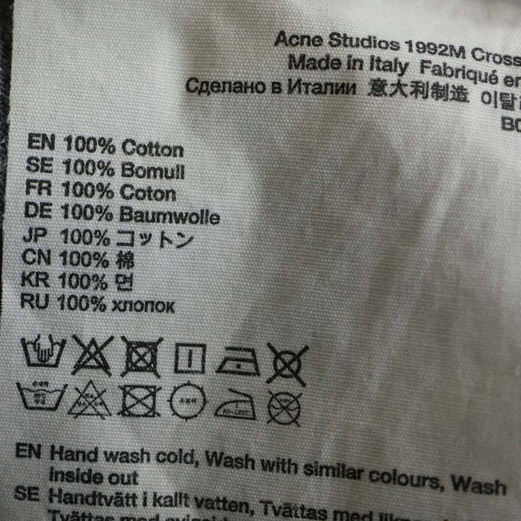 Acne Studios(アクネ ストゥディオズ) 1992 Crossroads Patchwork Regular Fit Jeans パッチワーク レギュラーフィット ブーツカット デニムパンツ ブラック B00289