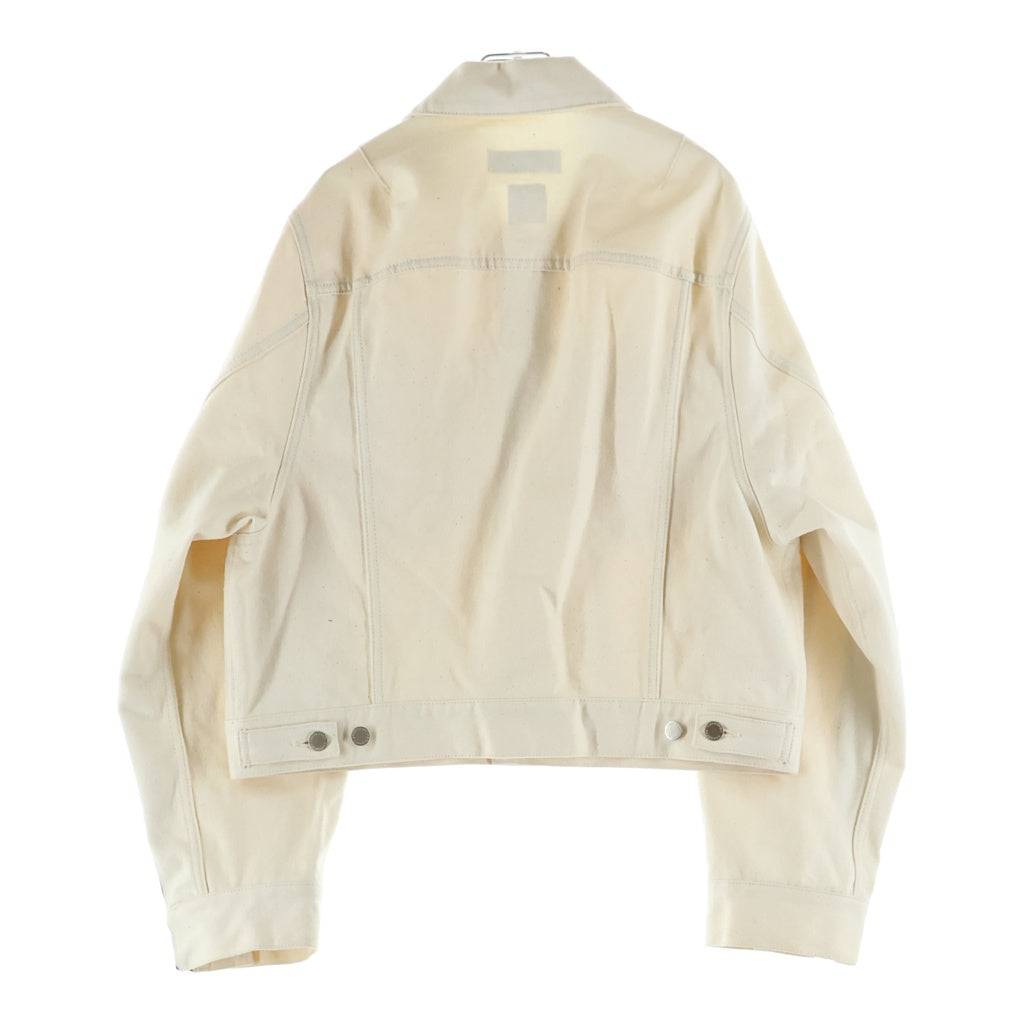 FACETASM(ファセッタズム) 22AW RIB DETAILS ENIM JACKET リブディティール デニムジャケット ホワイト T0F-JK-U01