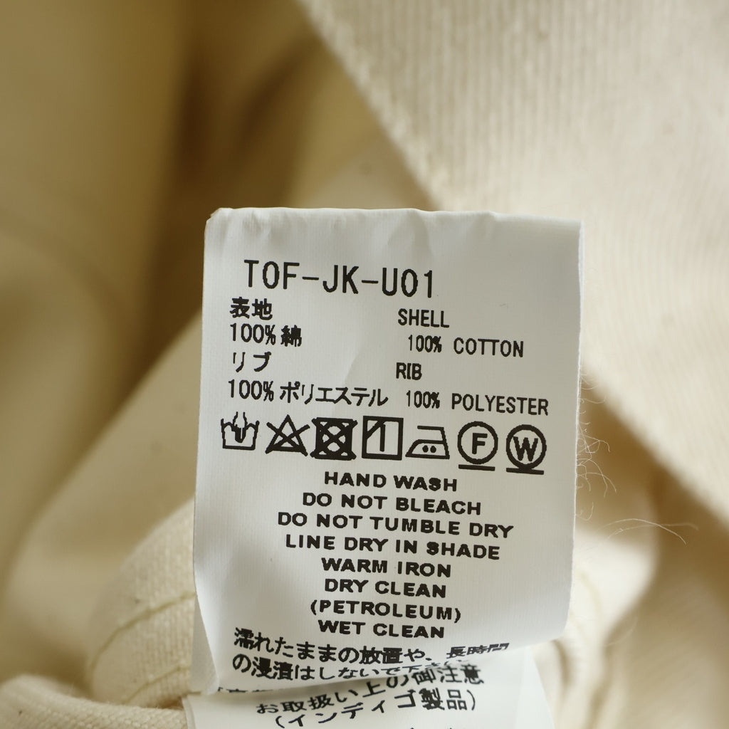 FACETASM(ファセッタズム) 22AW RIB DETAILS ENIM JACKET リブディティール デニムジャケット ホワイト T0F-JK-U01