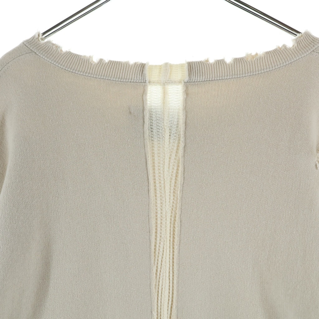 Stein(シュタイン) OVERSIZED LAYERED SWEAT LS ダメージ加工 オーバーサイズ サーマルレイヤード スウェットトレーナー グレー ST.239