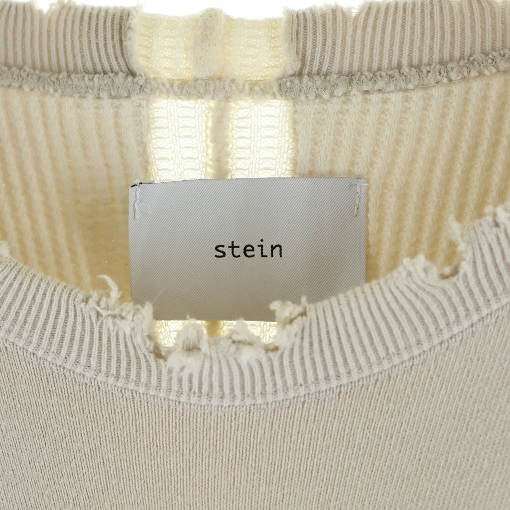 Stein(シュタイン) OVERSIZED LAYERED SWEAT LS ダメージ加工 オーバーサイズ サーマルレイヤード スウェットトレーナー グレー ST.239