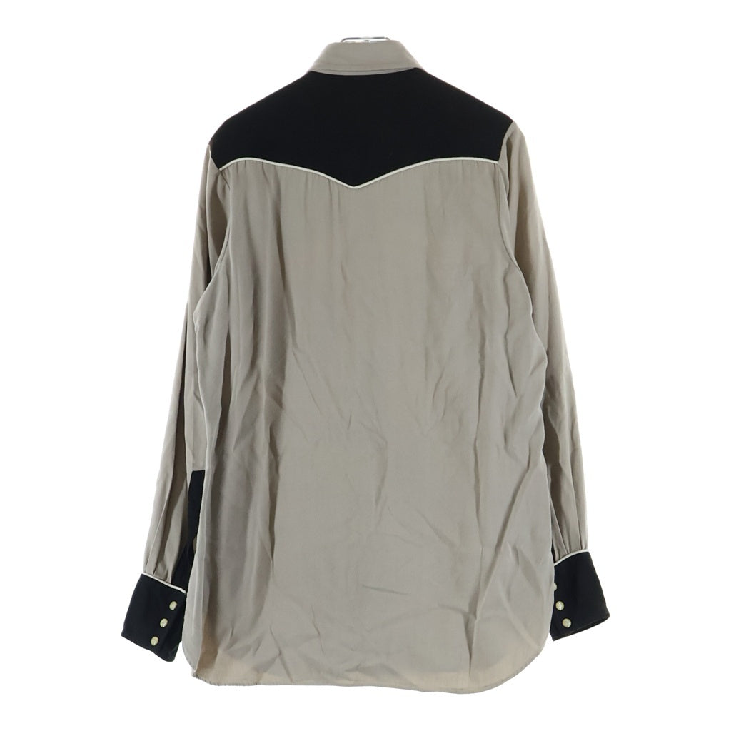 HBARC(エイチバーシー) 50S VINTAGE Western Shirt ヴィンテージ レインボータグ ウエスタン 長袖シャツ ブラウン