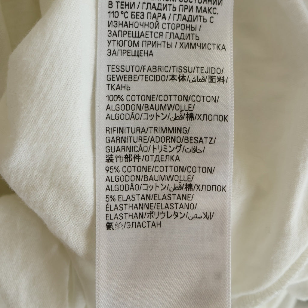 BALENCIAGA(バレンシアガ) 24SS Surf Logo Tee サーフロゴ ミディアムフィット ダメージ加工 半袖Tシャツ カットソー ホワイト 764235 TPVM3