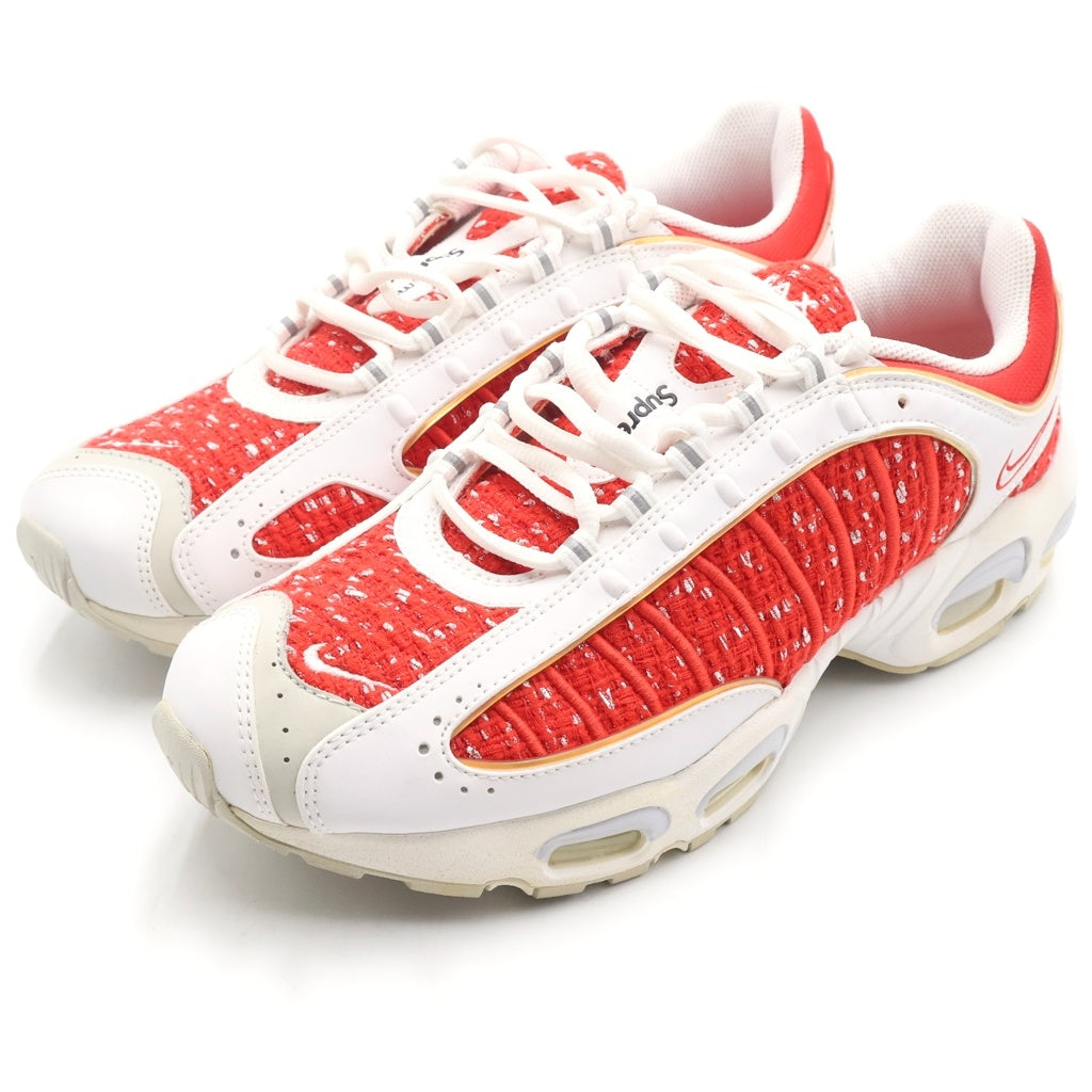 NIKE(ナイキ) ×Supreme AIR MAX TAILWIND 4 AT3854-100 シュプリーム エアマックステイルウィンド4 ローカットスニーカー ホワイト/レッド US11.5/29.5cm