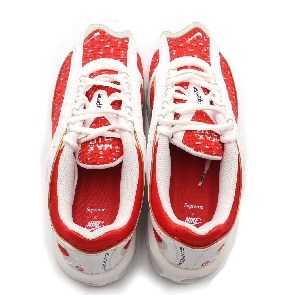 NIKE(ナイキ) ×Supreme AIR MAX TAILWIND 4 AT3854-100 シュプリーム エアマックステイルウィンド4 ローカットスニーカー ホワイト/レッド US11.5/29.5cm