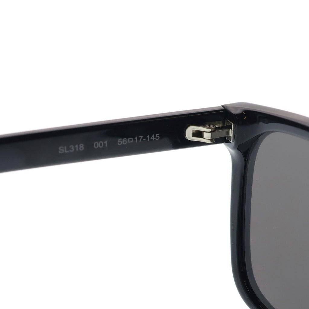 SAINT LAURENT PARIS(サンローランパリ) サイドゴア スクエアフレーム サングラス アイウェア メガネ 眼鏡 ブラック SL318