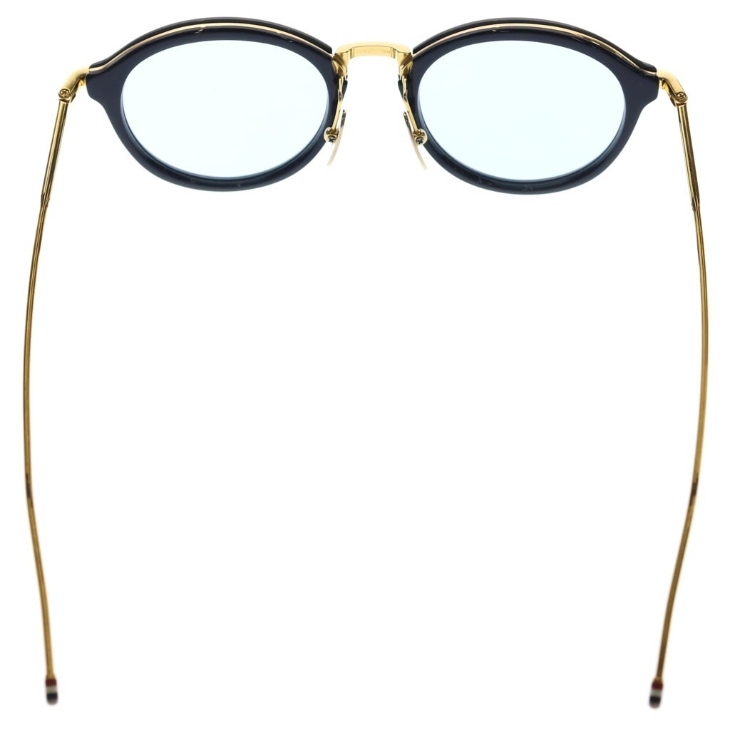 THOM BROWNE(トムブラウン) ボストンフレーム カラーレンズ サングラス アイウェア メガネ 眼鏡 ブラック/ゴールド TB-011-F