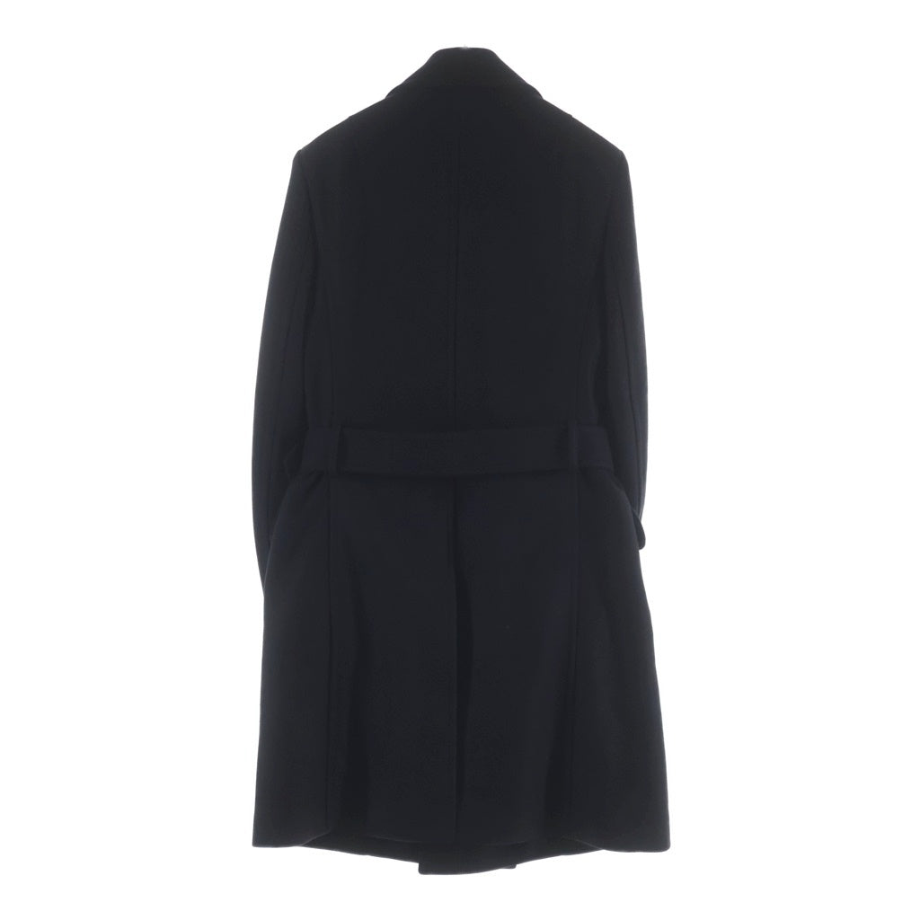 BALMAIN(バルマン) Wool Coat ウール ドレスPコート ブラック UC010W115