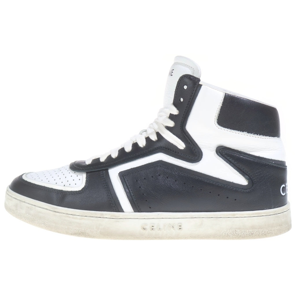 CELINE(セリーヌ) Z TRAINER CT-01 レザーハイカットスニーカーシューズ ブラック/ホワイト
