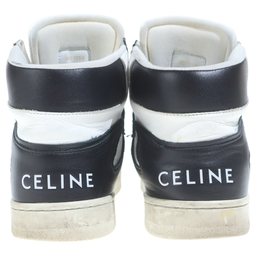 CELINE(セリーヌ) Z TRAINER CT-01 レザーハイカットスニーカーシューズ ブラック/ホワイト