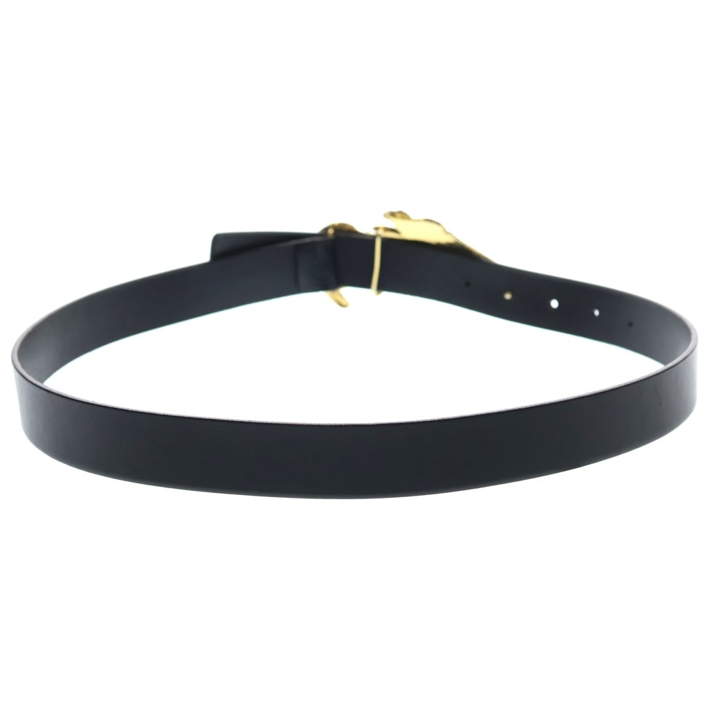 GUCCI(グッチ) ホースバックル レザーベルト ブラック/ゴールド 163500 480199