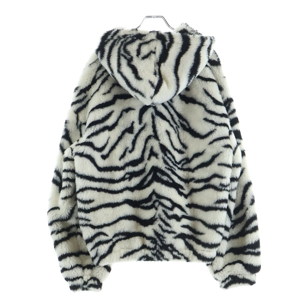 CELINE(セリーヌ) Alpaca Tiger Fleece Jacket アルパカ混 タイガー フリースジャケット ホワイト/ブラック 2Y905386W