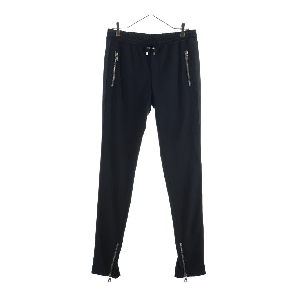 BALMAIN(バルマン) 裾ジップ タキシードパンツ ブラック W8H5204T100