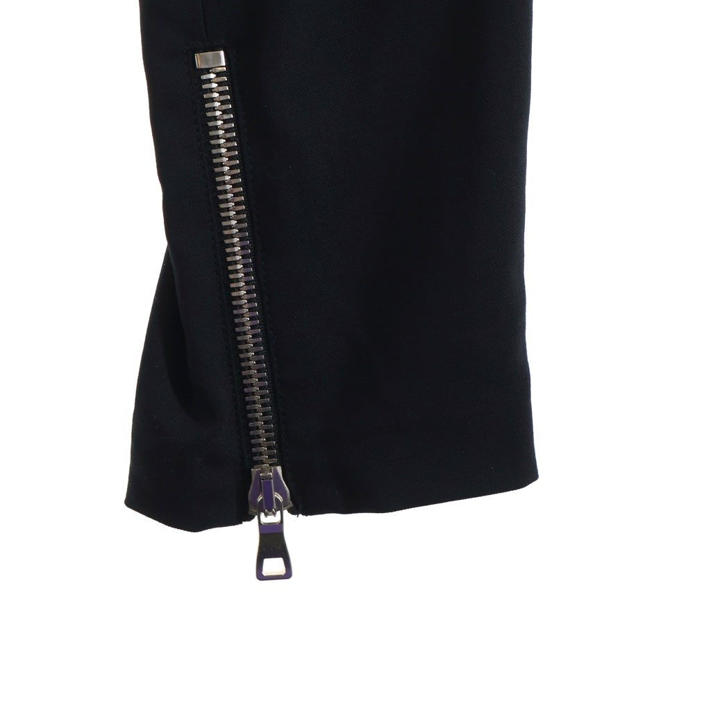 BALMAIN(バルマン) 裾ジップ タキシードパンツ ブラック W8H5204T100