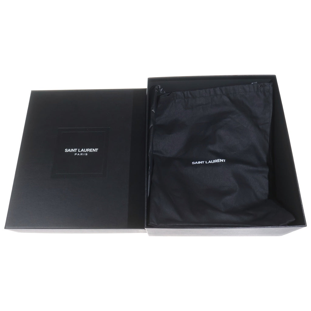SAINT LAURENT PARIS(サンローランパリ) パイソン レザー リングブーツ ブラック 330969