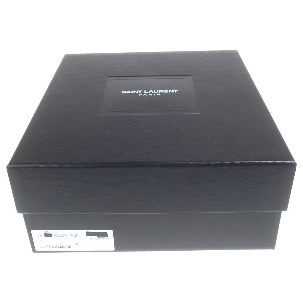 SAINT LAURENT PARIS(サンローランパリ) パイソン レザー リングブーツ ブラック 330969