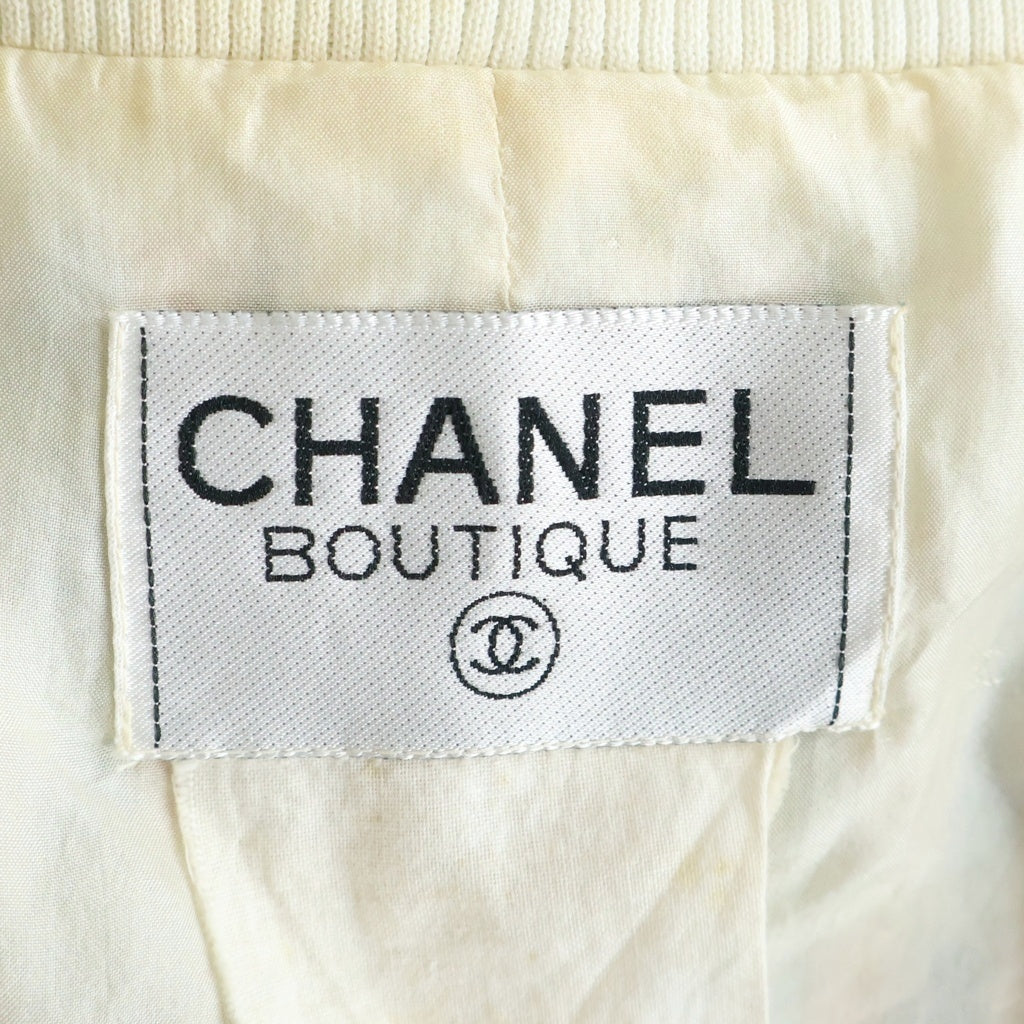 CHANEL(シャネル) 92年製 ヴィンテージ ツイード ココマークボタン セットアップ ジャケット スカート ブルー/ピンク/ホワイト レディース