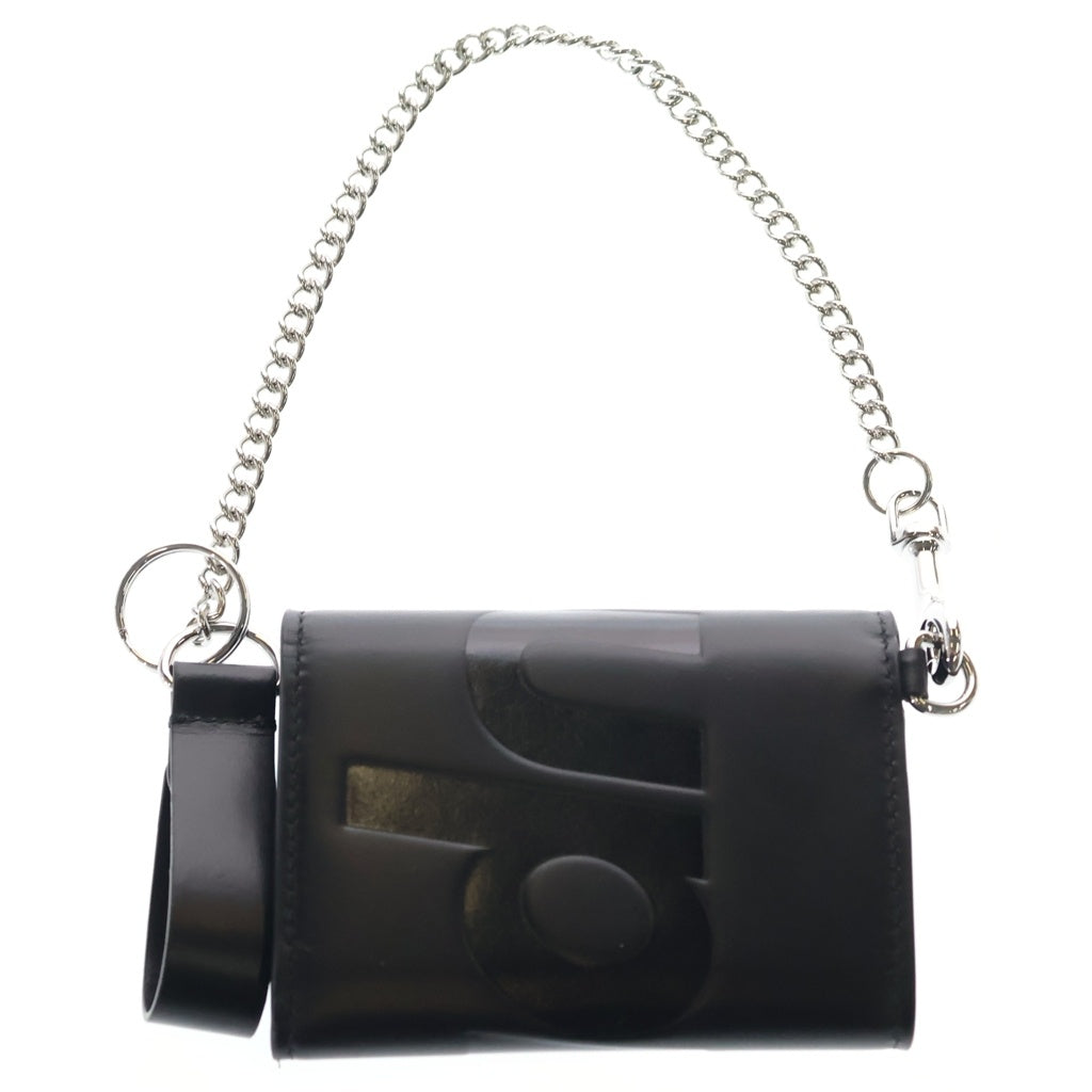 SUPREME(シュプリーム) 25SS Leather Chain Wallet Black レザー チェーン コンパクトウォレット 3つ折り財布 ブラック