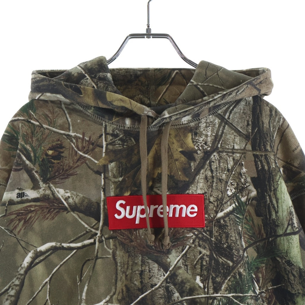 SUPREME(シュプリーム) 25AW Box Logo Hooded Sweatshirt リアルツリーボックスロゴ フーデッド スウェット シャツ パーカー カーキ