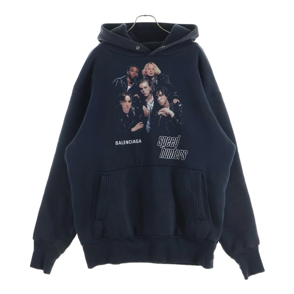 BALENCIAGA(バレンシアガ) 19AW Speed Hunters Hoodie スピードハンターズ プルオーバースウェットパーカー フーディー ブラック 541873 TCV37