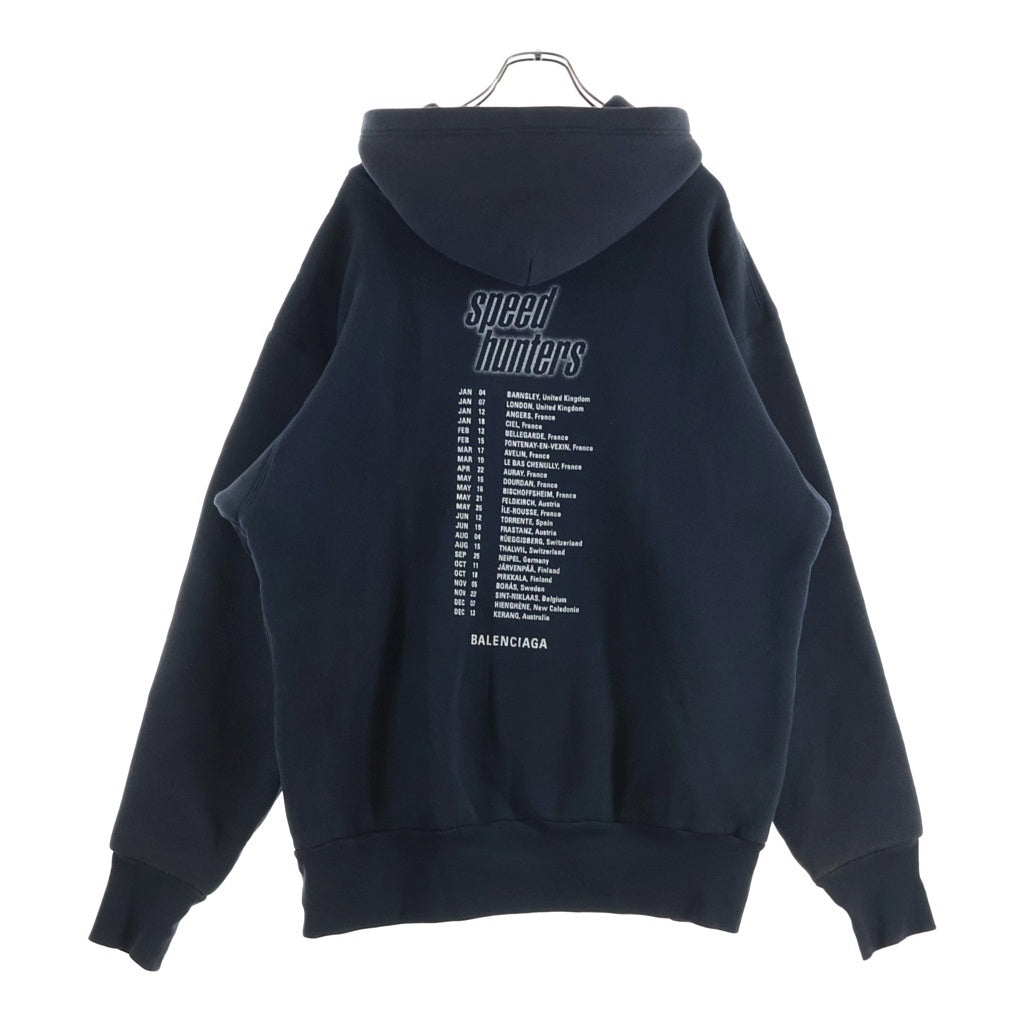 BALENCIAGA(バレンシアガ) 19AW Speed Hunters Hoodie スピードハンターズ プルオーバースウェットパーカー フーディー ブラック 541873 TCV37