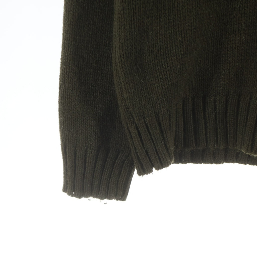 AMI Alexandre Mattiussi(アミアレクサンドルマテュッシ) クルミボタン ウール ニット カーディガン カーキ