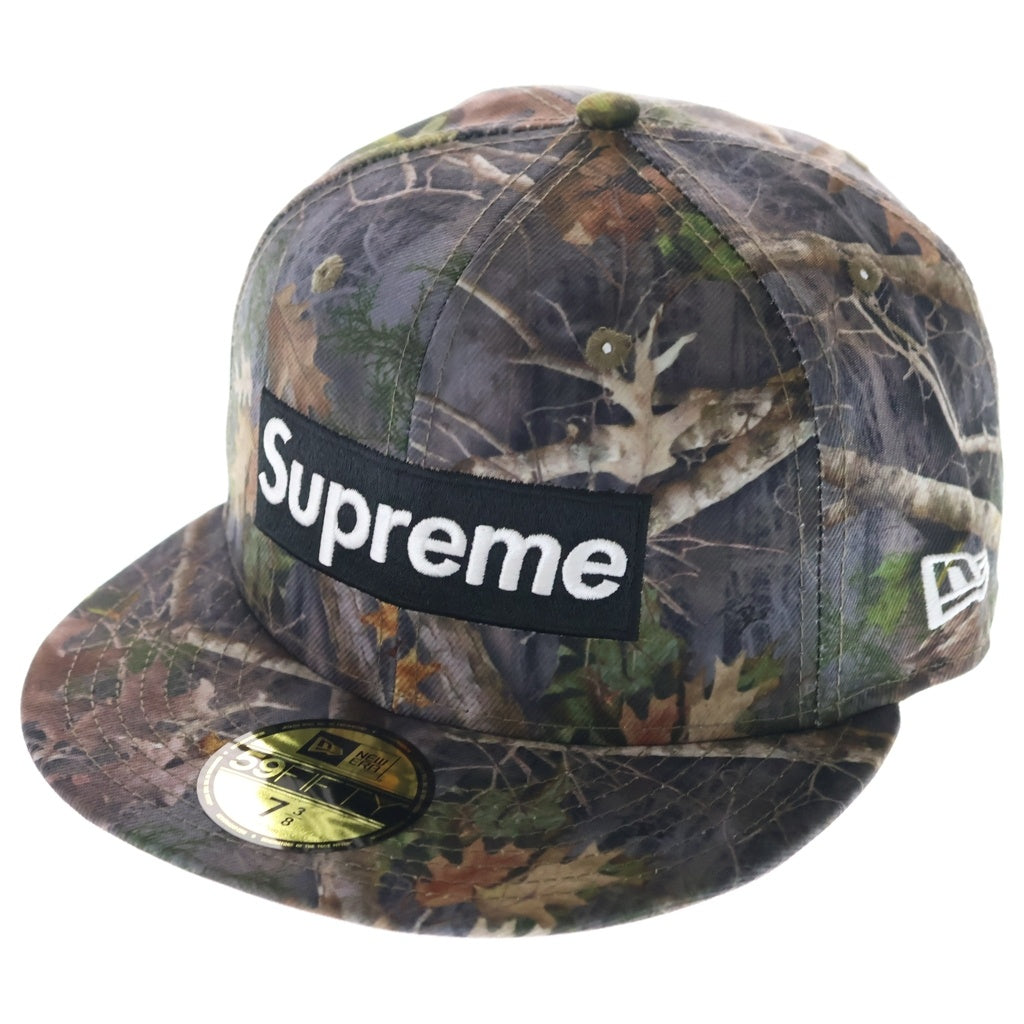 SUPREME(シュプリーム) 25SS ×New Era Championship Box Logo ニューエラ ボックスロゴ ベースボールキャップ 帽子 リアルツリー柄 カーキ