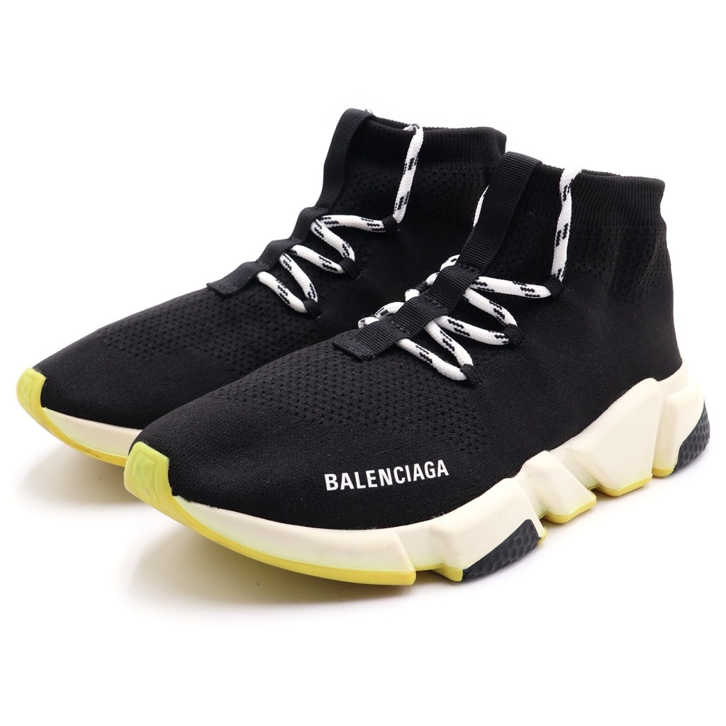BALENCIAGA(バレンシアガ) Speed スピード トレーナー レースアップ ソックス ハイカットスニーカー ブラック/イエロー
