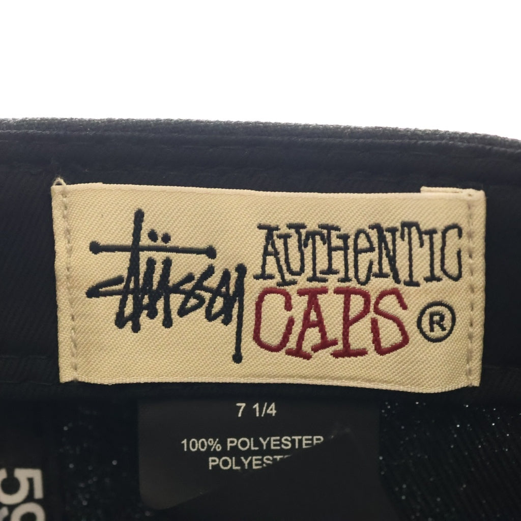 STUSSY(ステューシー) ×New Era 59FIFTY ニューエラ ロサンゼルス ベースボールキャップ 帽子 ブラック