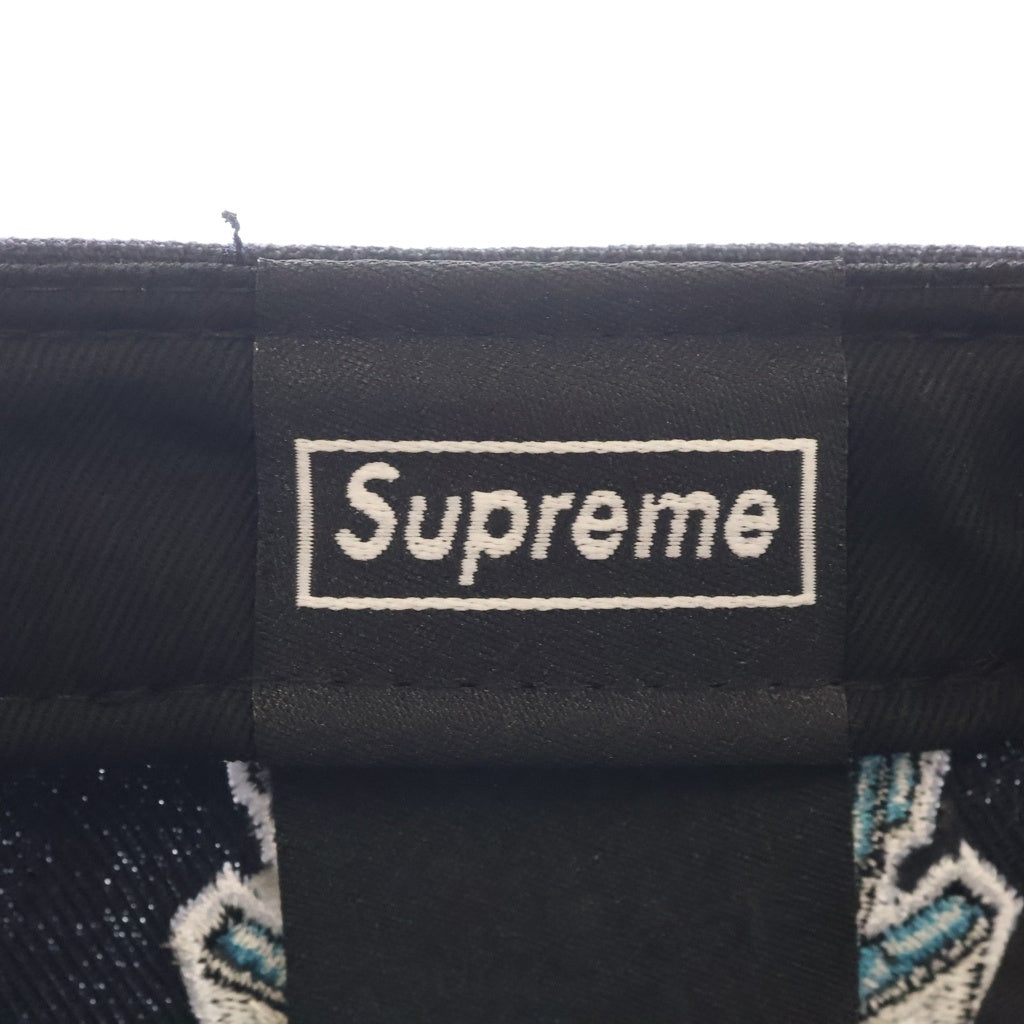 SUPREME(シュプリーム) 23AW ×New Era Championships Box Logo ニューエラ チャンピオンシップ ボックスロゴベースボールキャップ 帽子 イエロー/ネイビー