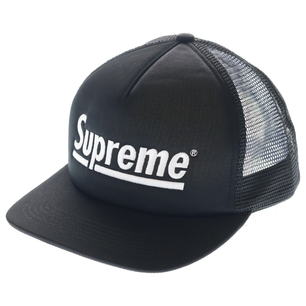 SUPREME(シュプリーム) 24AW Underline Mesh Back 5-panel Cap メッシュトラッカーキャップ 帽子 ブラック