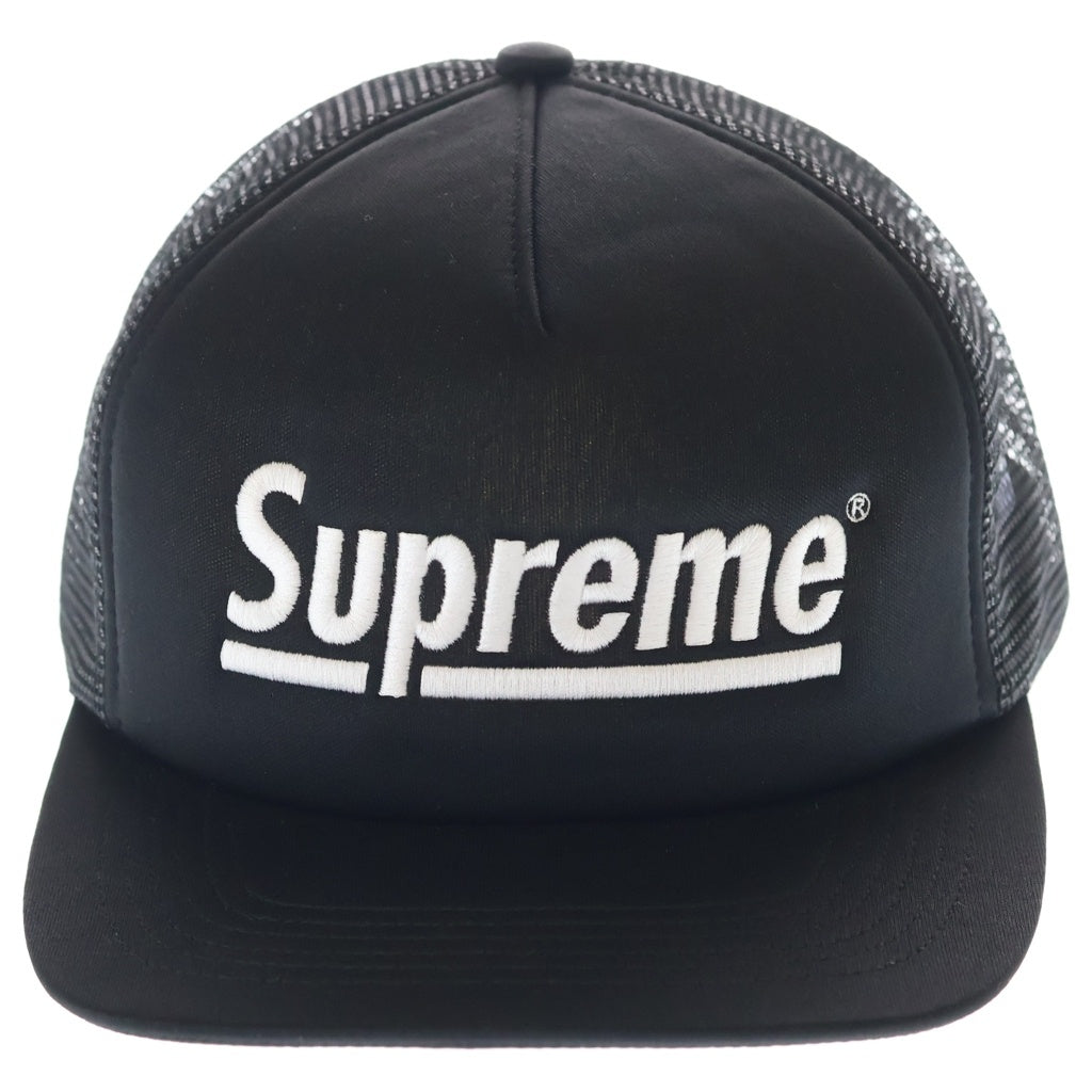 SUPREME(シュプリーム) 24AW Underline Mesh Back 5-panel Cap メッシュトラッカーキャップ 帽子 ブラック