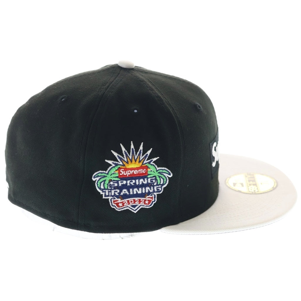 SUPREME(シュプリーム) 22SS ×New Era Box Logo ニューエラ ボックロゴ ベースボールキャップ 帽子 ブラック/ホワイト