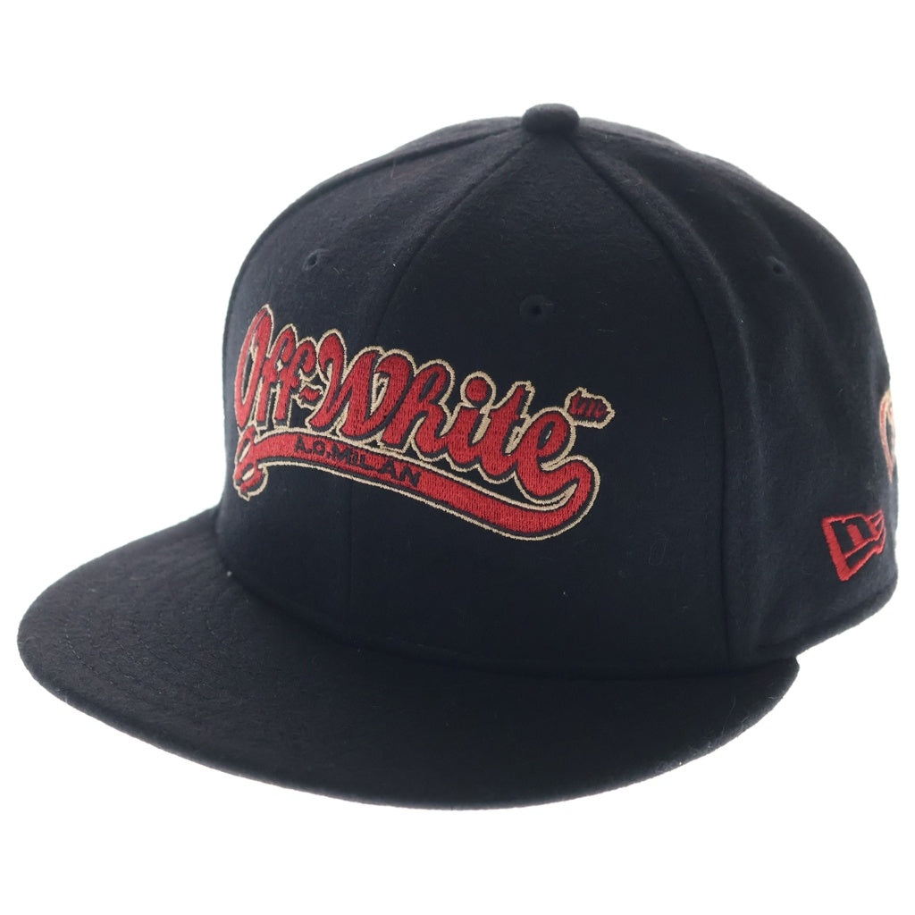 OFF-WHITE(オフホワイト) 24AW ×New ×AC Milan 59FIFTY ニューエラ AC ミラン ベースボールキャップ ブラック