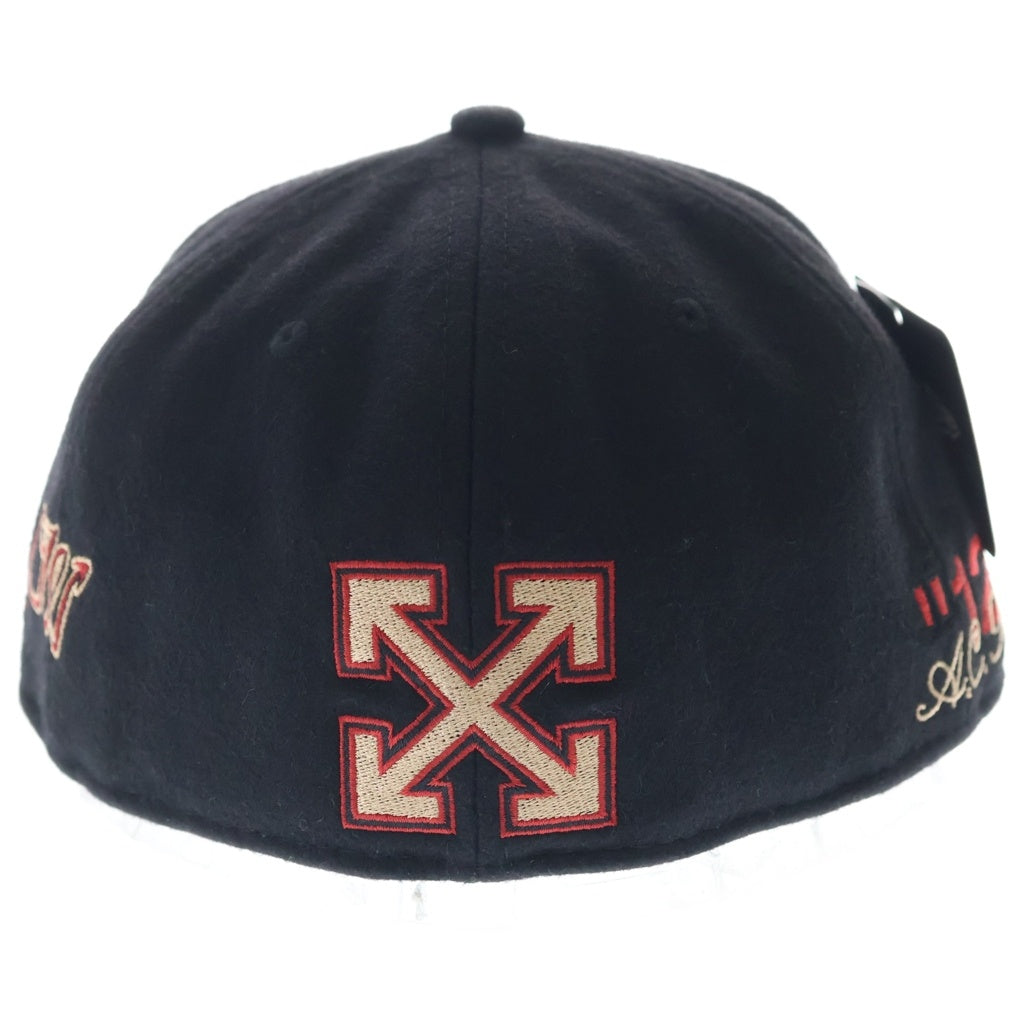 OFF-WHITE(オフホワイト) 24AW ×New ×AC Milan 59FIFTY ニューエラ AC ミラン ベースボールキャップ ブラック