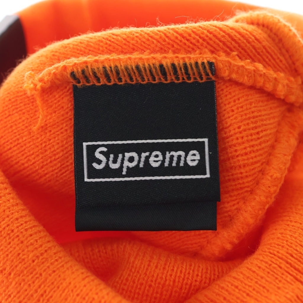SUPREME(シュプリーム) 24AW× New Era Script Beanie ニューエラ ロゴ 刺繍 ニット帽 ビーニー ニットキャップ オレンジ