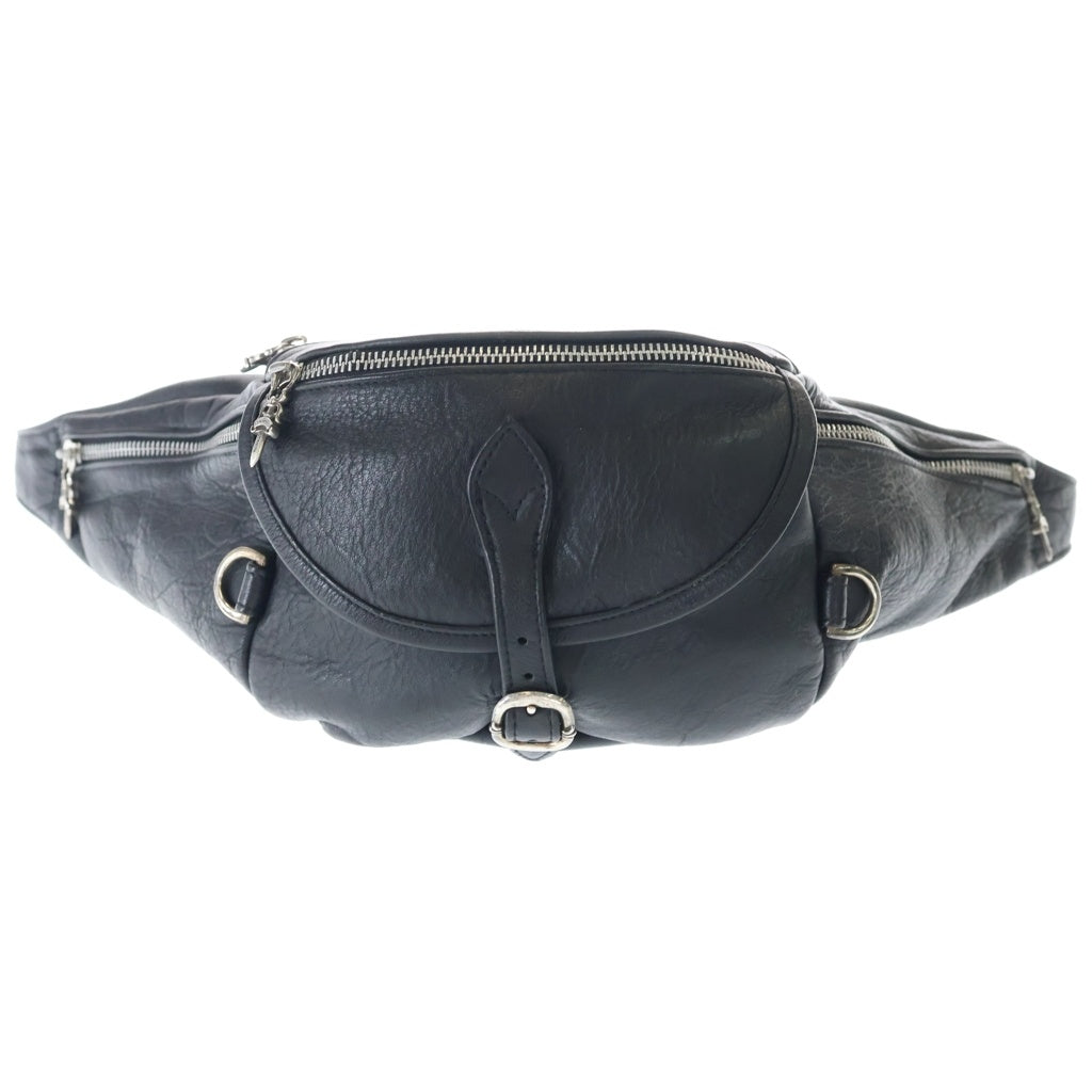 CHROME HEARTS(クロムハーツ) #1 SNAT PACK スナットパック ダガージップ ガンスリンガーベルト レザーウエストバッグ ブラック