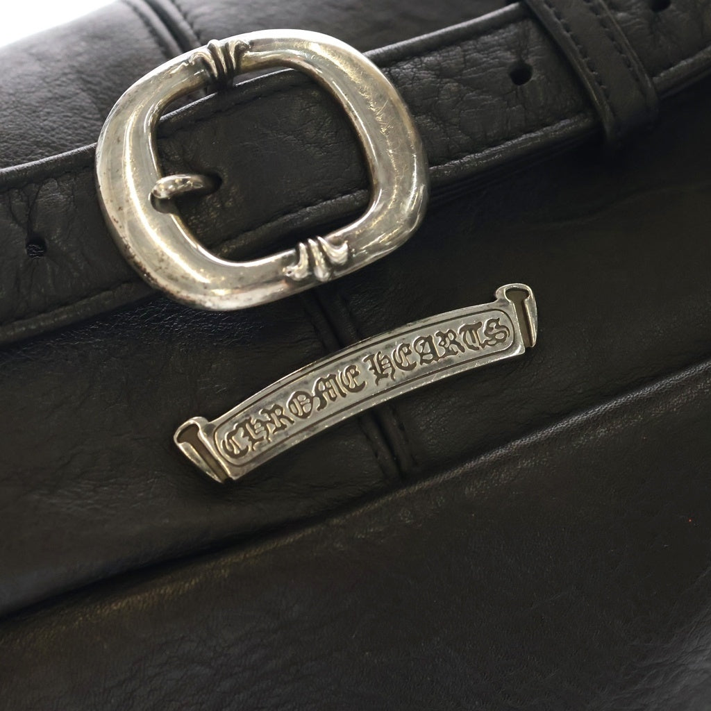 CHROME HEARTS(クロムハーツ) #1 SNAT PACK スナットパック ダガージップ ガンスリンガーベルト レザーウエストバッグ ブラック