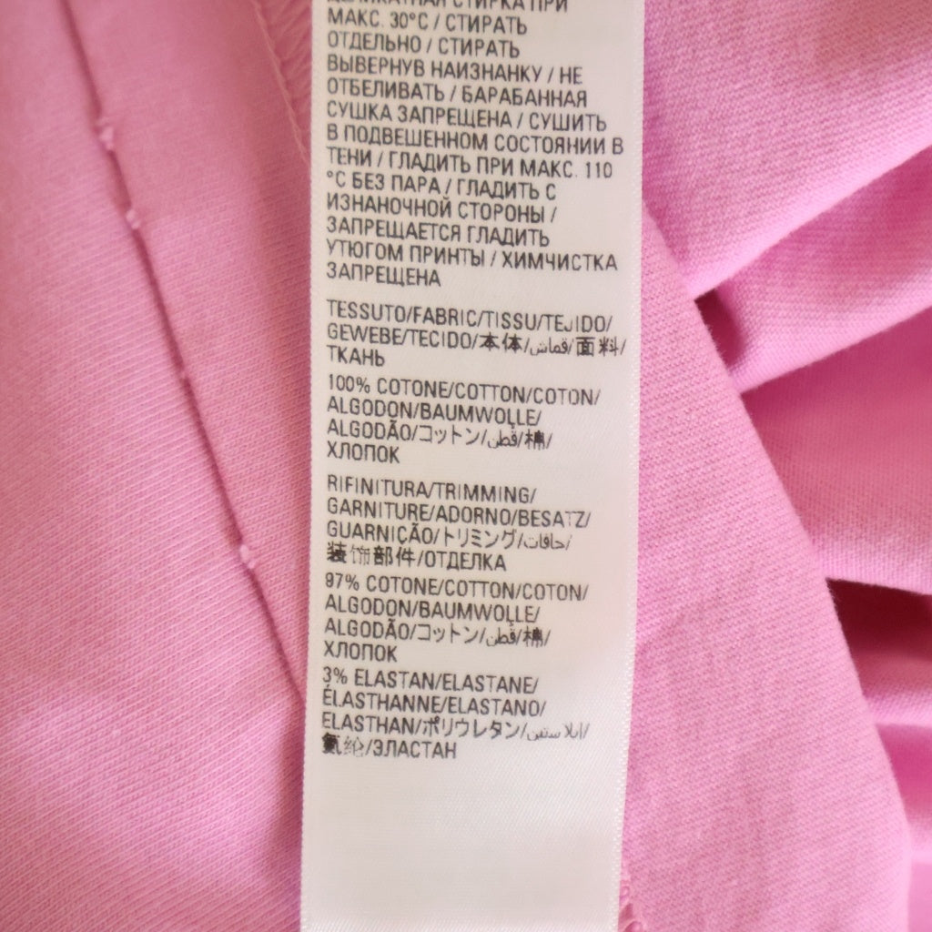 BALENCIAGA(バレンシアガ) ロゴ ダメージ加工 オーバーサイズ 半袖Tシャツ ピンク 651795 TNVL1