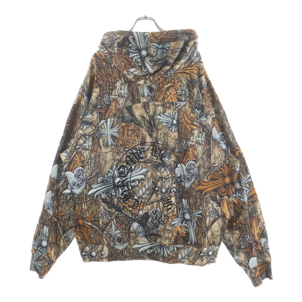 CHROME HEARTS(クロムハーツ) ×NIKE×NOCTA DRAKE HOODIE ナイキ ノクタ ドレイク バックホースシュープリント プルオーバースウェットパーカー ブラウン