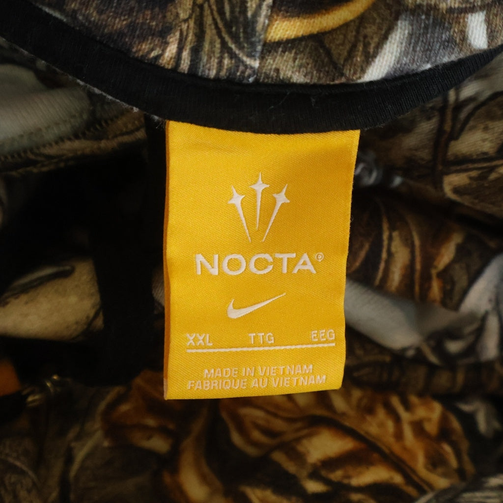 CHROME HEARTS(クロムハーツ) ×NIKE×NOCTA DRAKE HOODIE ナイキ ノクタ ドレイク バックホースシュープリント プルオーバースウェットパーカー ブラウン