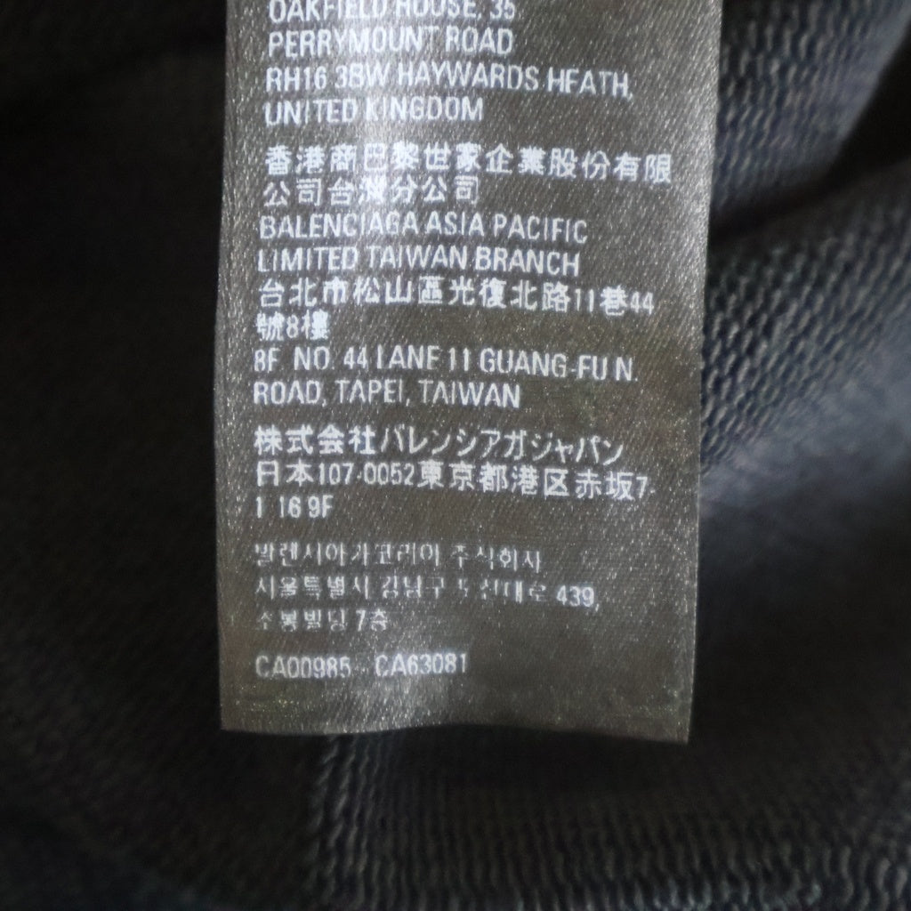 BALENCIAGA(バレンシアガ) ミディアムフィット スウェットプルオーバーパーカー ブラック 725565 TNVL4