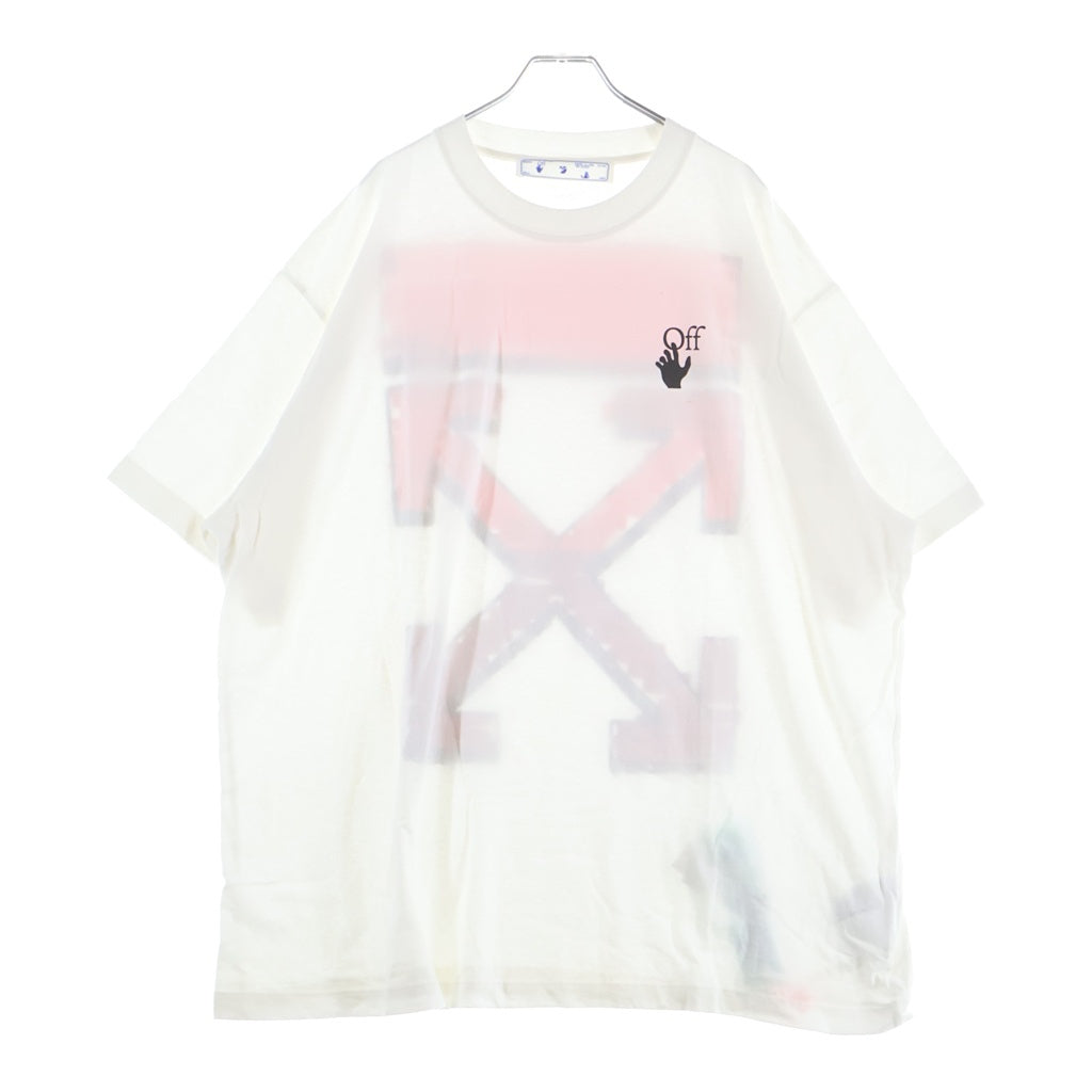OFF-WHITE(オフホワイト) ペイント バックアロー 半袖Tシャツ ホワイト OMAA038R21JER002
