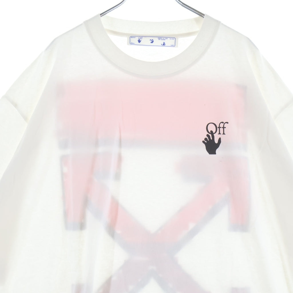 OFF-WHITE(オフホワイト) ペイント バックアロー 半袖Tシャツ ホワイト OMAA038R21JER002