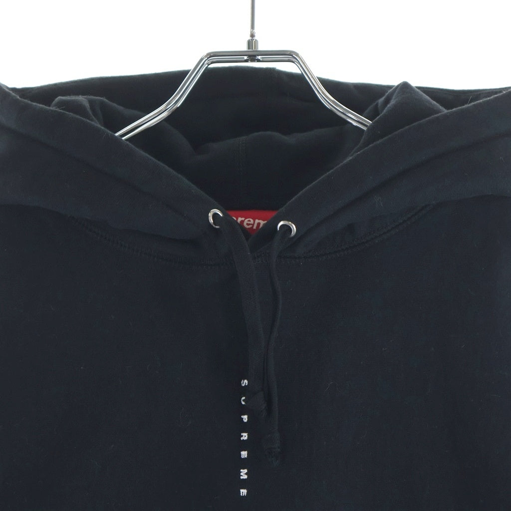 SUPREME(シュプリーム) 19AW Micro Logo Hooded Sweatshirt プルオーバースウェットパーカー ブラック